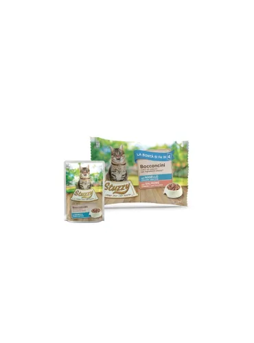 Stuzzy Cat Multipack Nasello Salmone 4x85gr