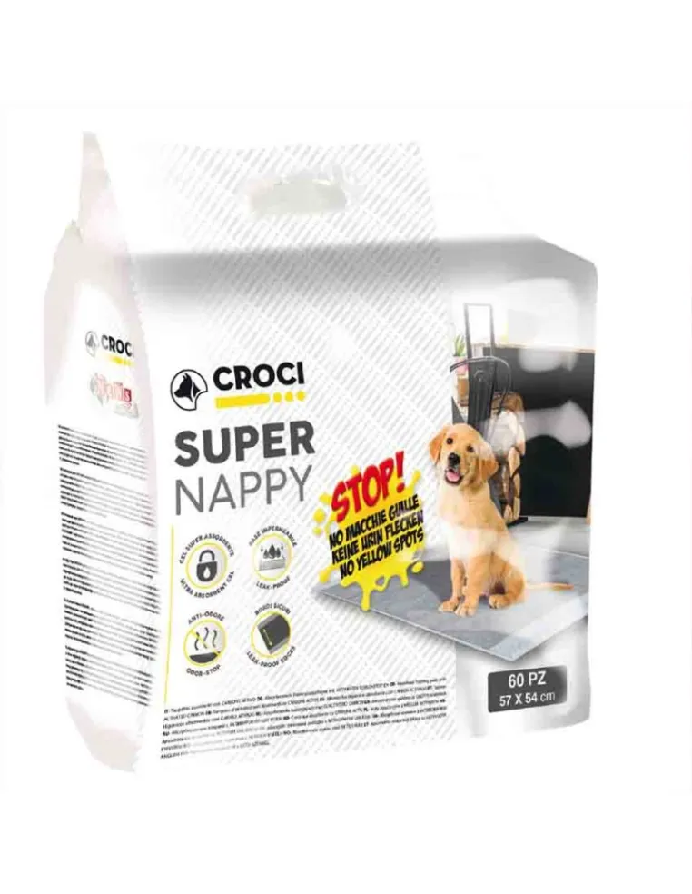 Super Nappy Carbon Croci 57x54 60 Pezzi