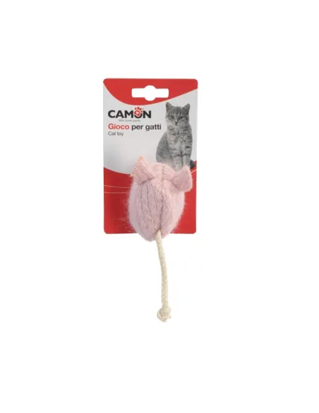 Topolino Corda Gioco Gatto Colori Rosa, Blu, Giallo