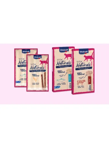 Vitakraft Natural Liquid Salmone Cat Snack 5x15g