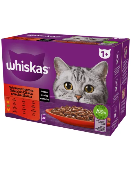 Whiskas Straccetti Gustoso Gelatina 12x85gr Whiskas Straccetti Gustoso Gelatina 12x85gr