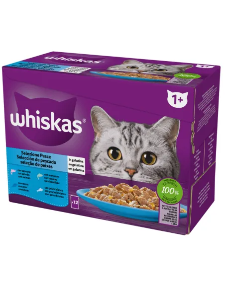 Whiskas Straccetti Pesce in Gelè 12x85gr Whiskas Straccetti Pesce in Gelè 12x85gr
