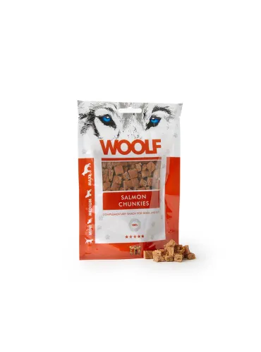 Woolf Dog Snack Cilindretti di Salmone 100g