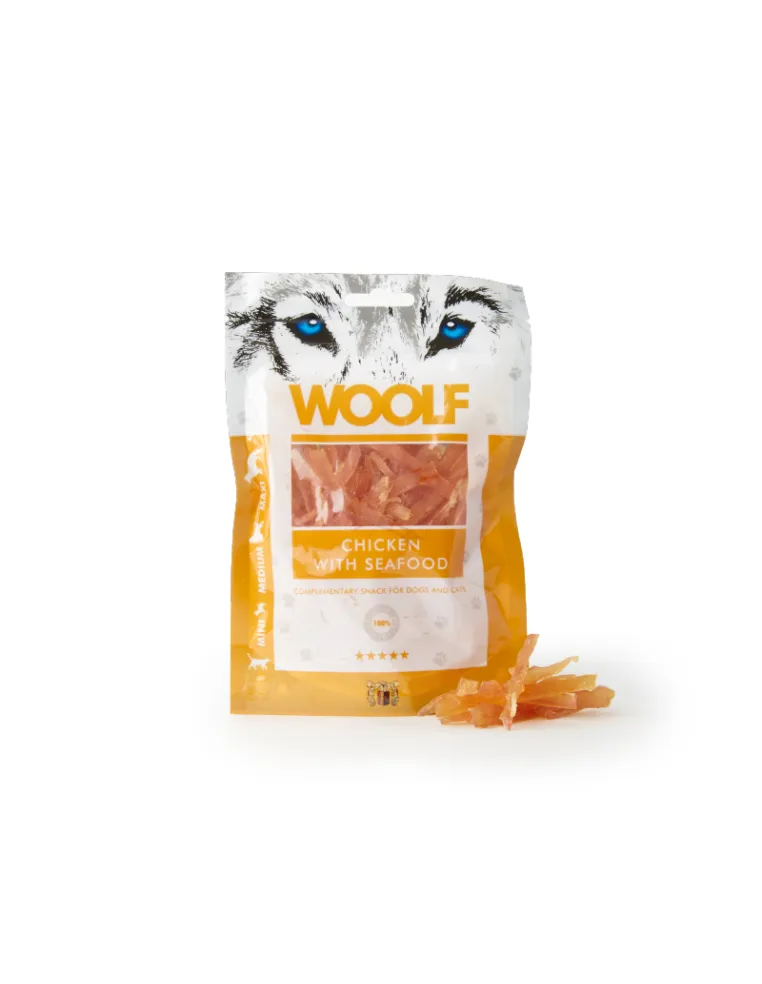 Woolf Dog Snack Pollo con Frutti di Mare 100g