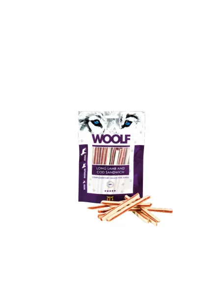 Woolf Dog Snack Sandwich Agnello Merl 100gr