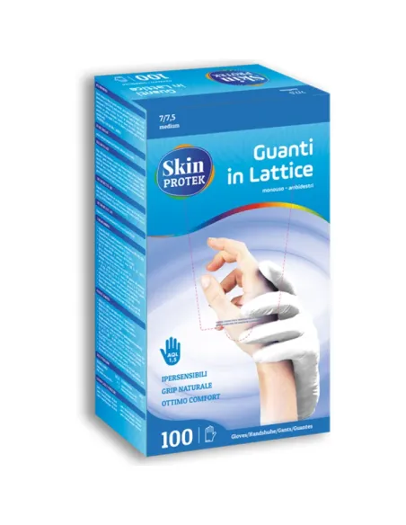 Skin Protek Guanto Lattice Monouso Taglia L