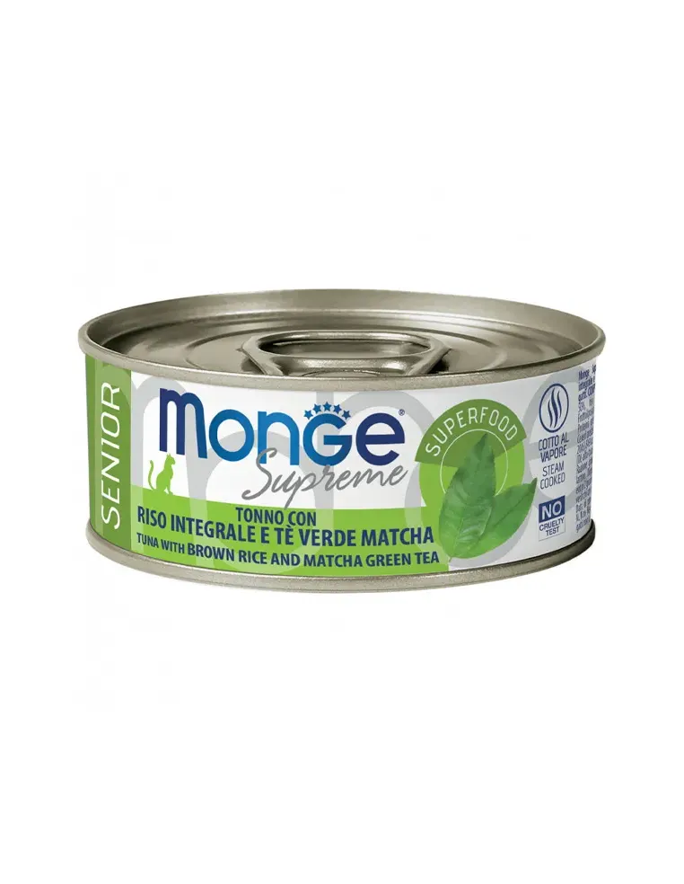 Monge Cat Supreme Senior Tonno Riso Matcha 80 Gr