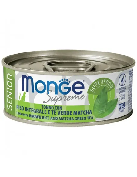 Monge Cat Supreme Senior Tonno Riso Matcha 80 Gr