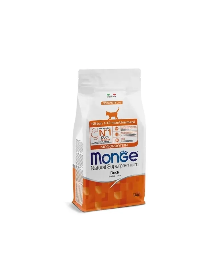 Monge Cat Kitten Anatra 1,5 Kg