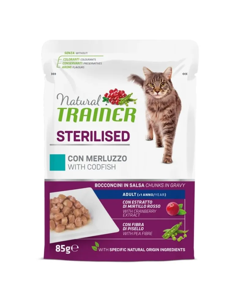 Trainer Adult Cat Bocconcini Ster. Merluz Zo 85 Gr