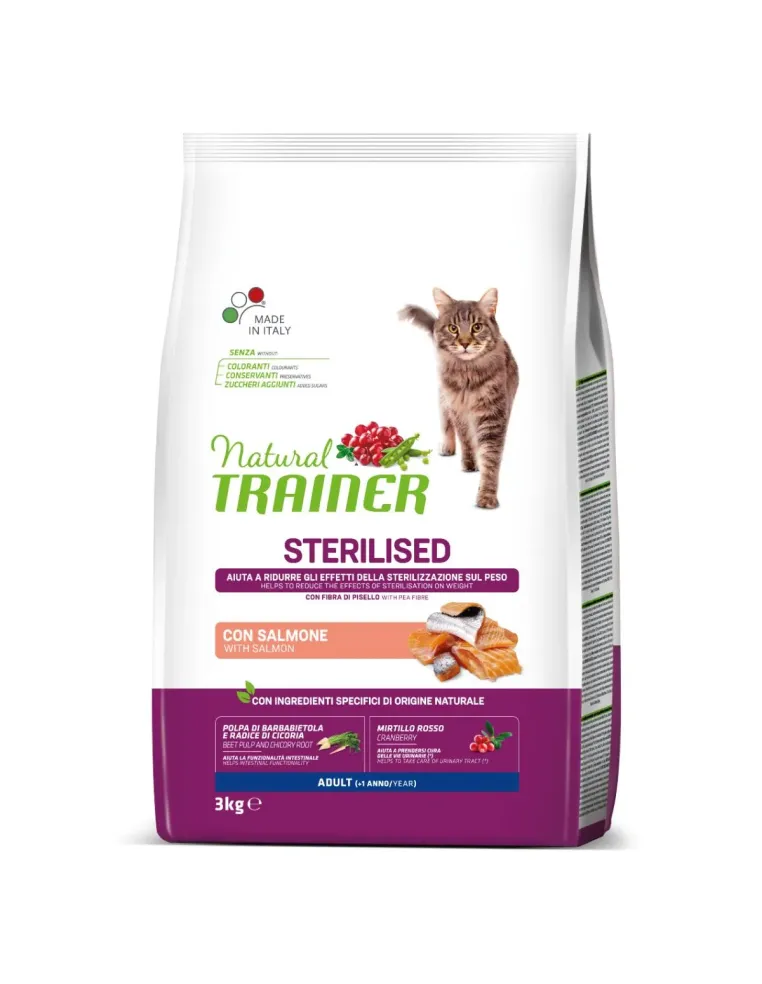 Natural Trainer Sterilised Salmone 3kg