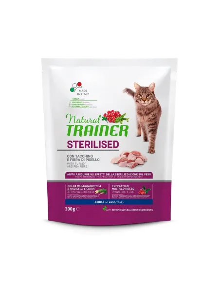 Natural Trainer Cat Sterilised Tacchino 300g