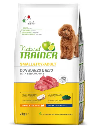 Natural Trainer Adult Manzo 2kg Dog SM/Toy