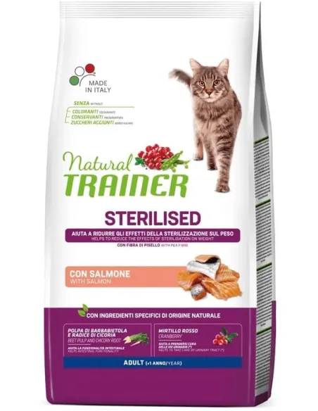 Natural trainer Sterilised gatto Adult con tacchino 3 kg Natural trainer Sterilised gatto Adult con tacchino 3 kg