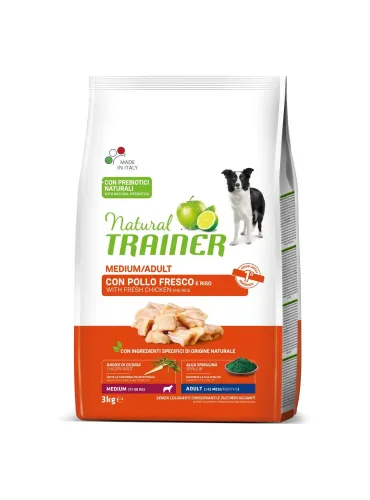 Natural trainer cane Adult Medium con pollo 3 kg