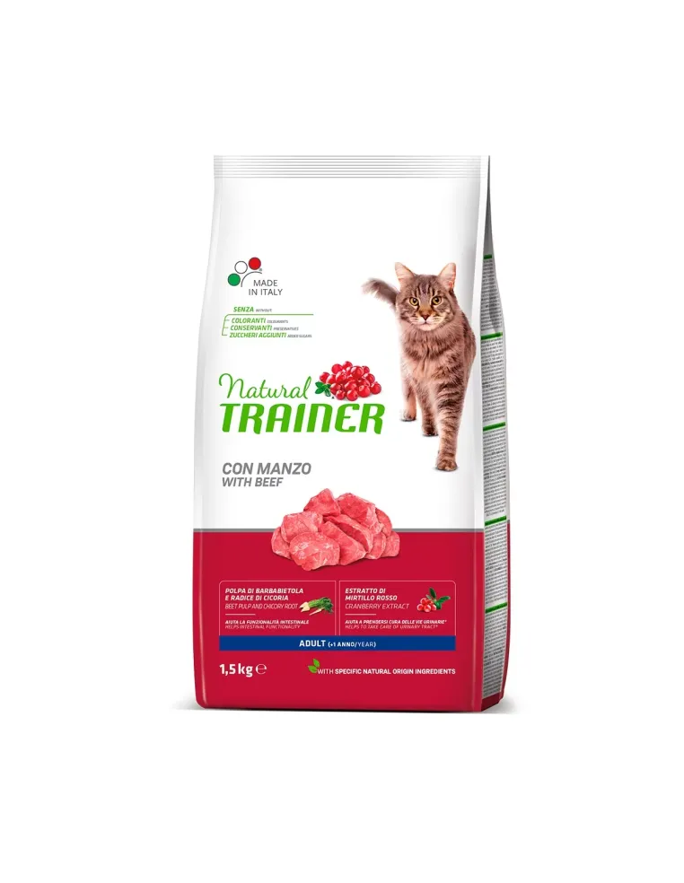 Natural trainer gatto Adult con manzo 1,5 kg