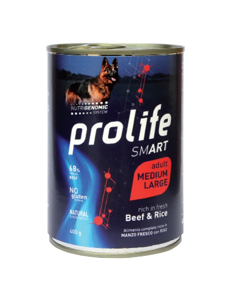 Prolife Dog Smart Adult Beef&Rice M/L 400g