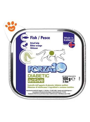 Forza10 Gatto Diabetic Active Vaschetta 100 Gr Pesce