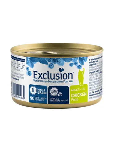 Exclusion Cat Noble Grain Adult Pollo 85 Gr