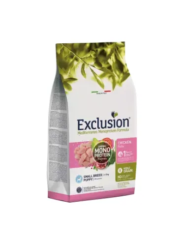 Exclusion Mediterraneo Puppy Small Pollo 500 Gr