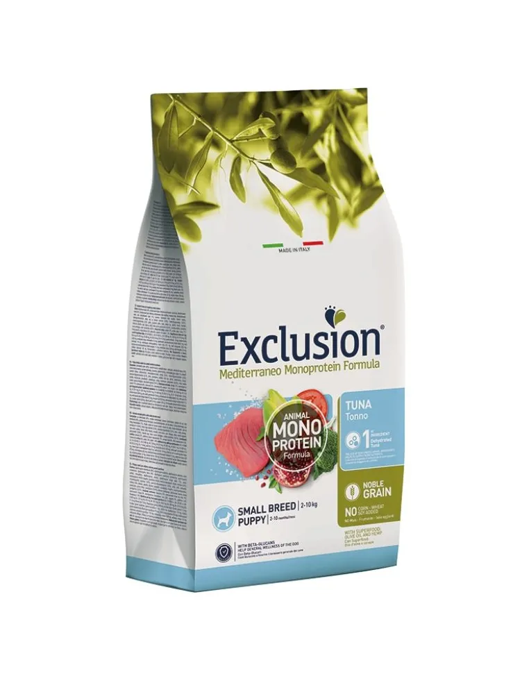 Exclusion Mediterraneo Puppy Small Tonno 500 Gr
