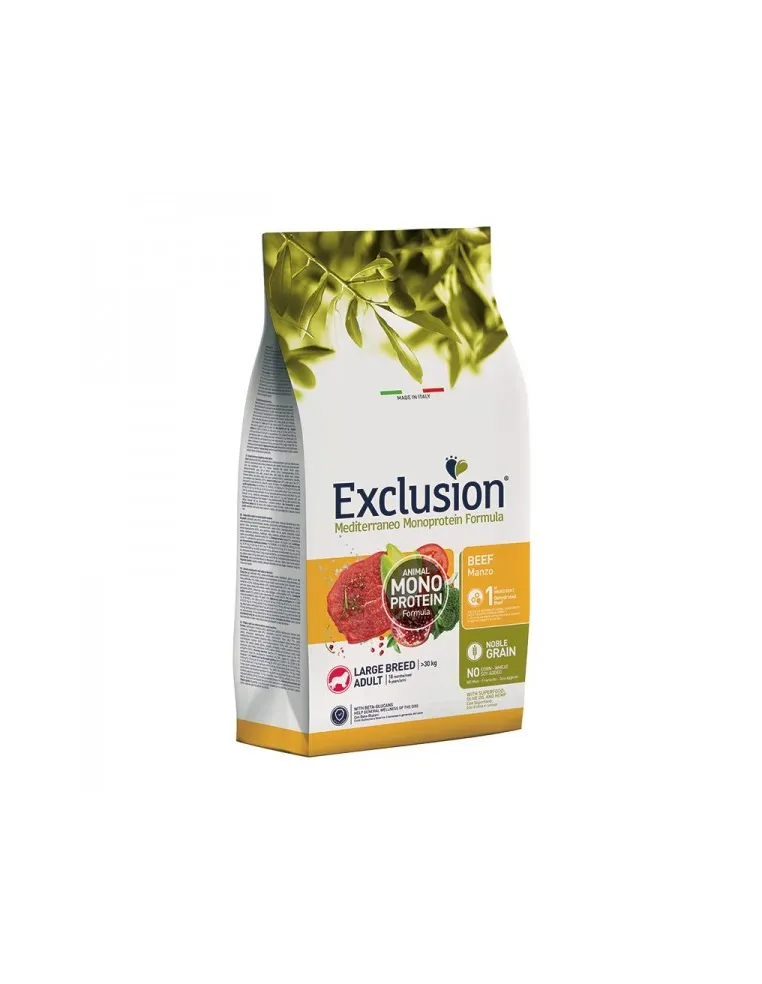 Exclusion Mediterraneo Adult Manzo Large 12 Kg