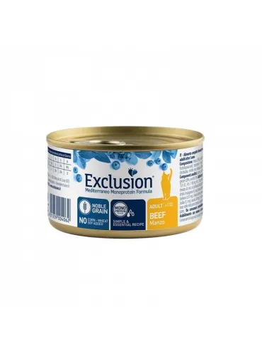 Exclusion Cat Noble Grain Adult Manzo 85 Gr