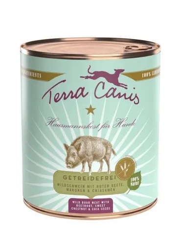 Terra canis grain free cinghiale con barbabietola, castagna dolce e semi di chia 400 gr
