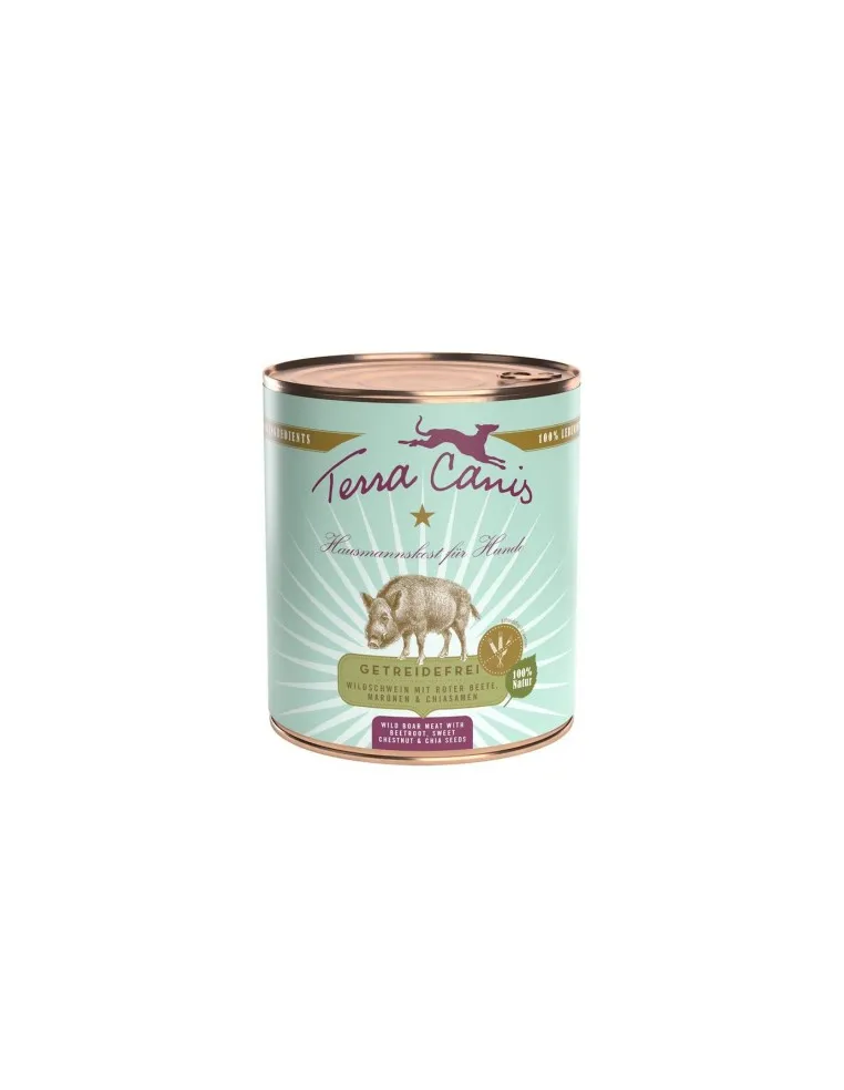 Terra canis grain free cinghiale con barbabietola, castagna dolce e semi di chia 400 gr