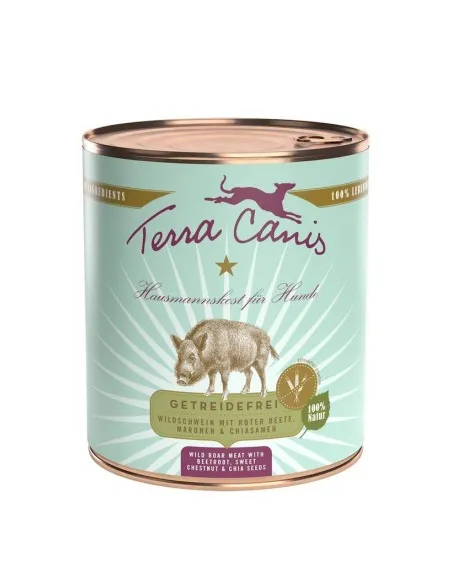 Terra canis grain free cinghiale con barbabietola, castagna dolce e semi di chia 400 gr Terra canis grain free cinghiale con barbabietola, castagna dolce e semi di chia 400 gr