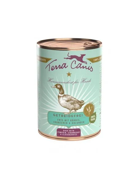 Terra canis grain free anatra con zucca, fragola e sambuco 400 gr