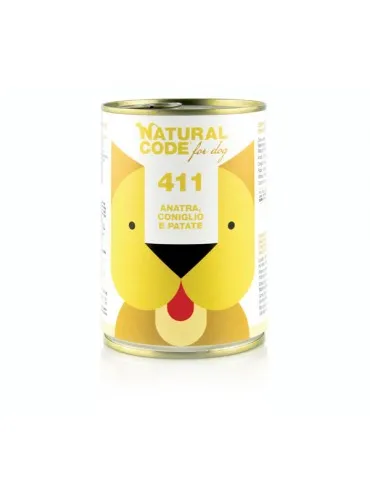Natural code 411 cane anatra coniglio e patate 400 gr