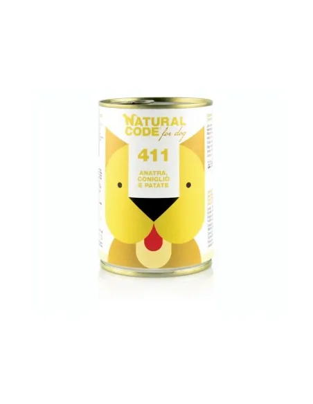 Natural code 411 cane anatra coniglio e patate 400 gr