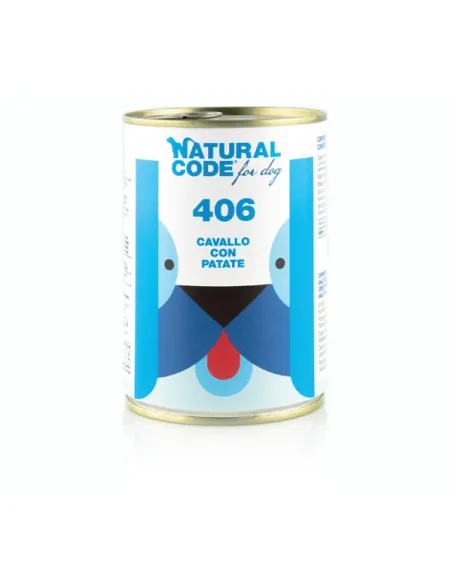 Natural code 406 cane cavallo con patate 400 gr