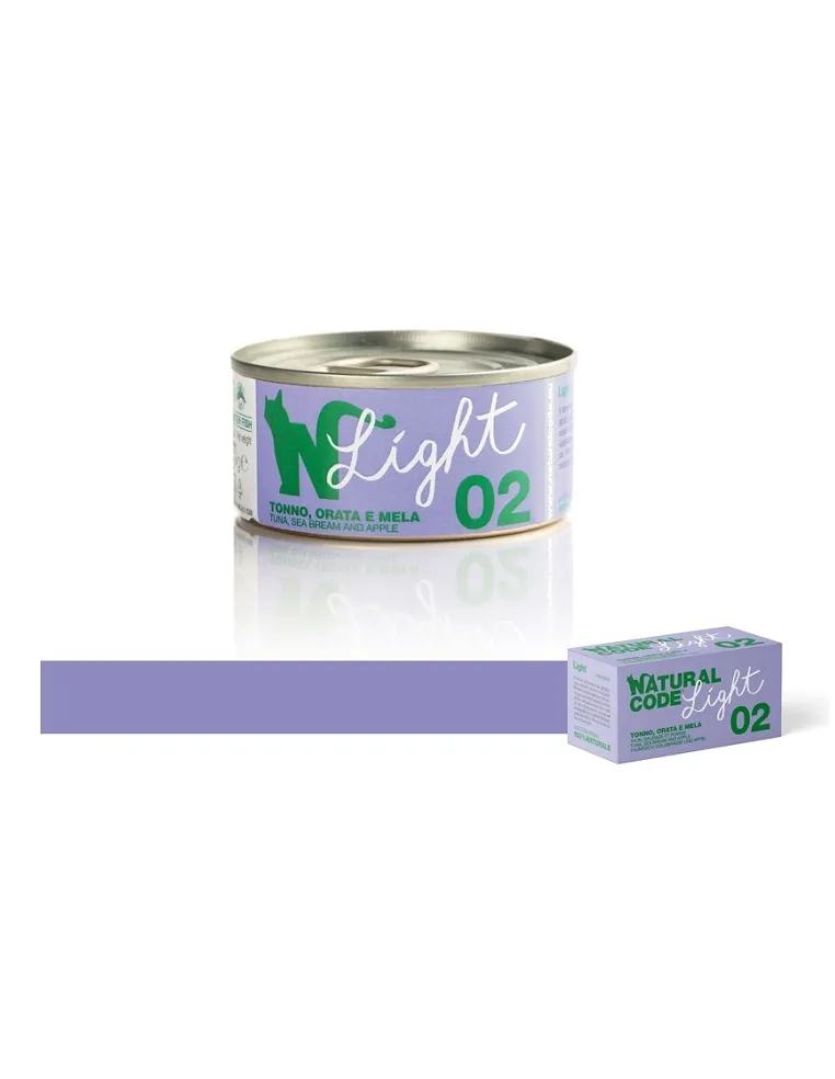 Natural Line Light 02 4x70 Gr Pack Tonno Orata E Mela
