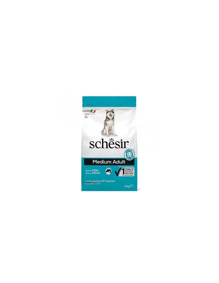 Schesir cane Medium Adult Mantenimento ricco in pesce 3 kg