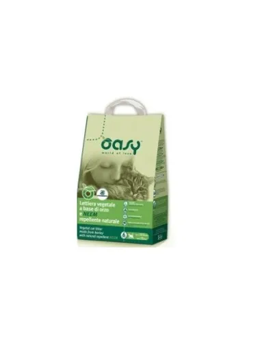 Oasy Lettiera Vegetale Cellulosa e Neem 6 Lt
