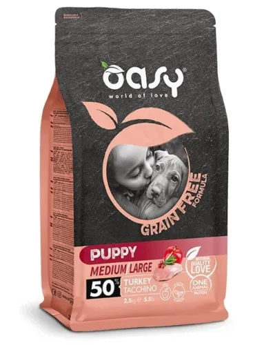 Oasy G.F. Cane - Puppy M/L Tacchino 12 K G