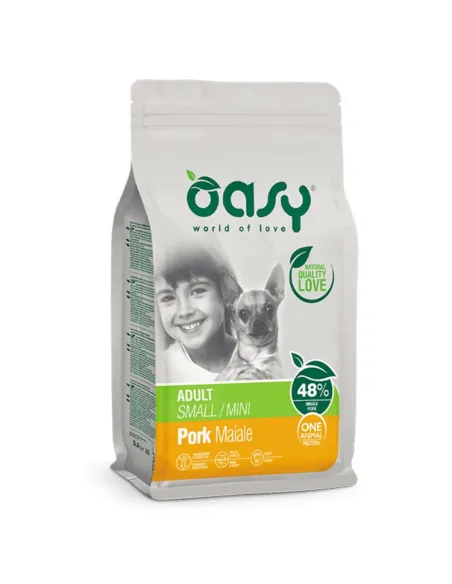 Oasy Dry Dog - Adult Mini Maiale 2,5 Kg Oasy Dry Dog - Adult Mini Maiale 2,5 Kg