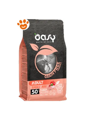 Oasy G.F. Cane - Adult Small/Mini Tacchino 800 Gr