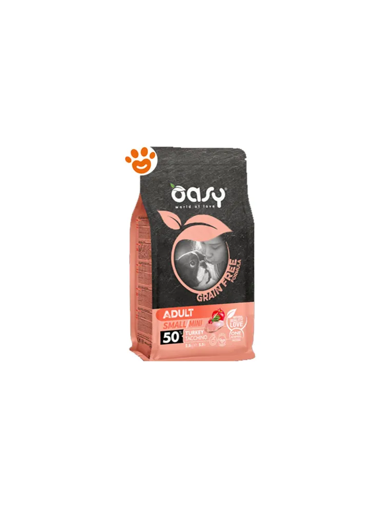Oasy G.F. Cane - Adult Small/Mini Tacchino 800 Gr