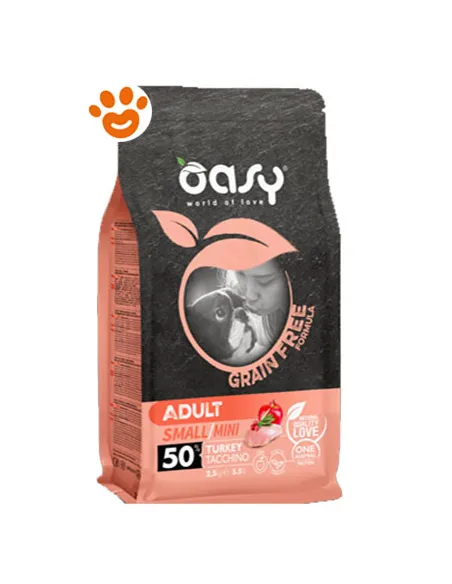 Oasy G.F. Cane - Adult Small/Mini Tacchino 800 Gr