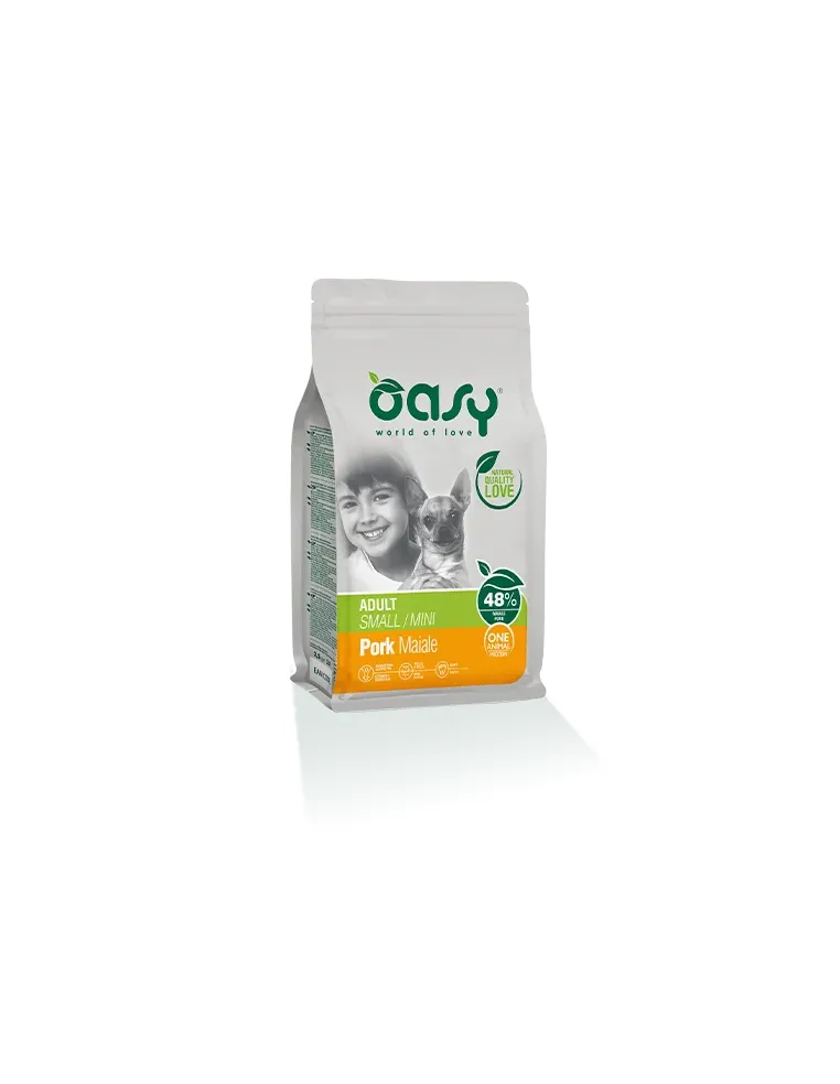 Oasy Dry Dog - Adult Mini Maiale 800 Gr