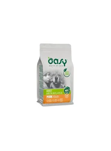 Oasy Dry Dog - Adult M/L Maiale 2,5 Kg