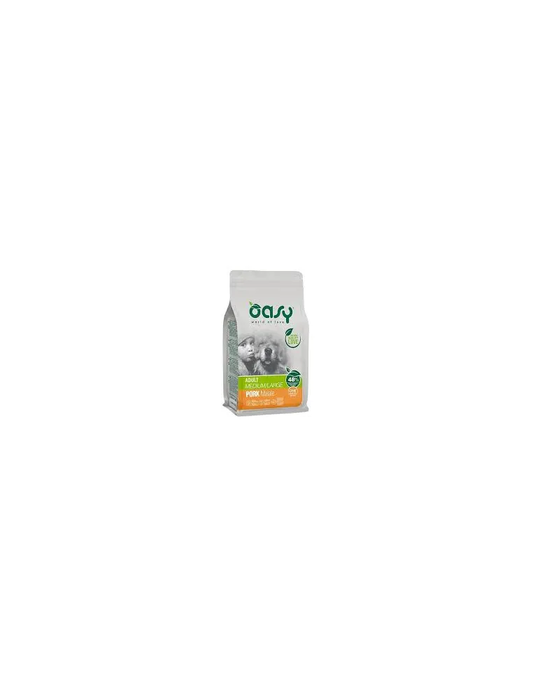 Oasy Dry Dog - Adult M/L Maiale 2,5 Kg
