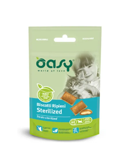 Oasy Snack Cat - Biscotti Anatra 60gr Oasy Snack Cat - Biscotti Anatra 60gr