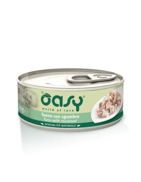 Oasy Wet Cat - Tonno Sgombro 70 Gr Oasy Wet Cat - Tonno Sgombro 70 Gr
