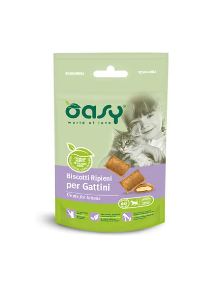 Oasy Snack Cat - Biscotti Gattini 60gr Oasy Snack Cat - Biscotti Gattini 60gr