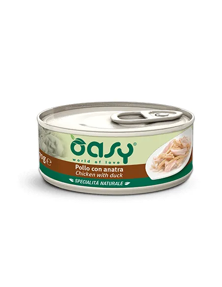 Oasy Wet Cat - Pollo Anatra Cup 70 Gr