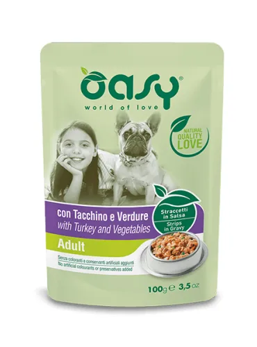 Oasy Wet Dog - Straccetti Mature Tacchi 100 G R